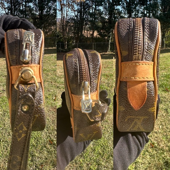 Louis Vuitton Marly Dragonne Wristlet PM w/ COA monogram canvas & leather 881TH - Picture 7 of 8